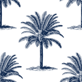 ijustlovethatfabricstore Palm Tree Fabric - Palm Beach navy & white